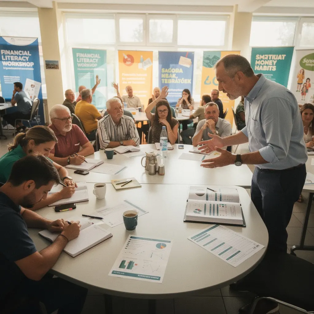 Inspiráló idézetek a pénzügyi siker eléréséről könyvborítón.